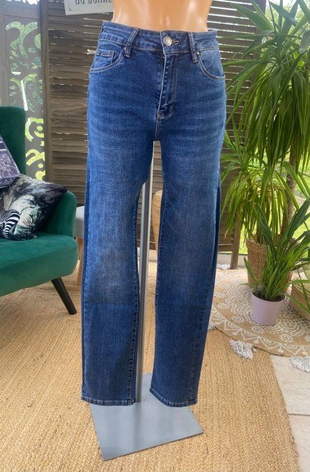 Jeans skinny bleu stone foncé droit push up stretch confort +++ du 36 au 48 