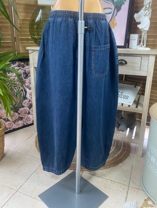 Pantalon Tenko Wide Leg jeans bleu brut du 40 au 46