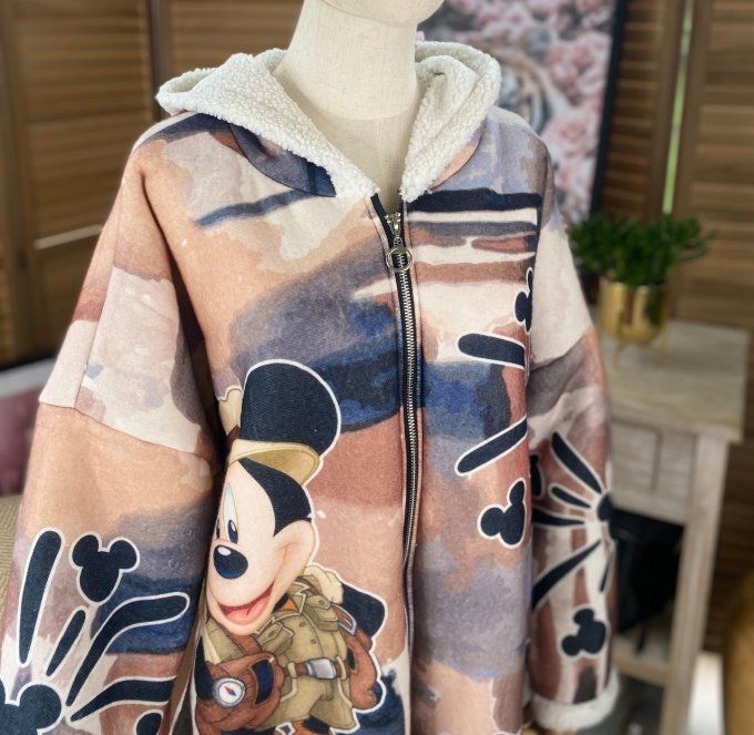 Veste à capuche Mickey Mouse &  Minnie Safari Party intérieur Sherpa du 40 au 50/52