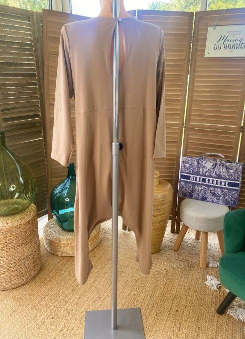 Combinaison pantalon sarouel camel douceur ++++ du 38 au 48